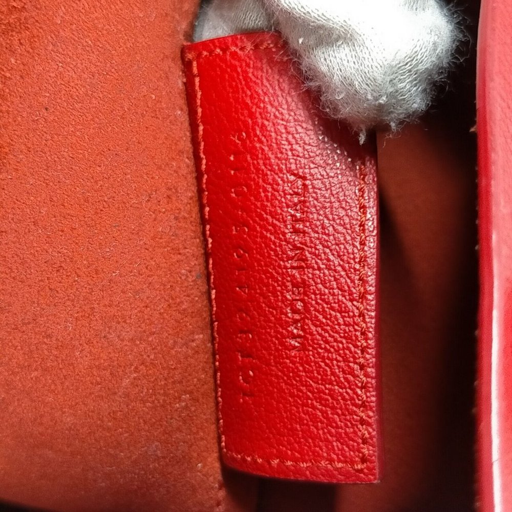 Auth Yves Saint Laurent Tote Bag Red Leather #61173Y40 - Picture 7 of 9